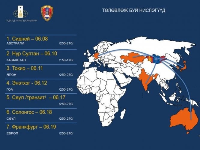 Тусгай үүргийн онгоцоор 1800 шахам иргэдээ эх оронд нь ирүүлнэ