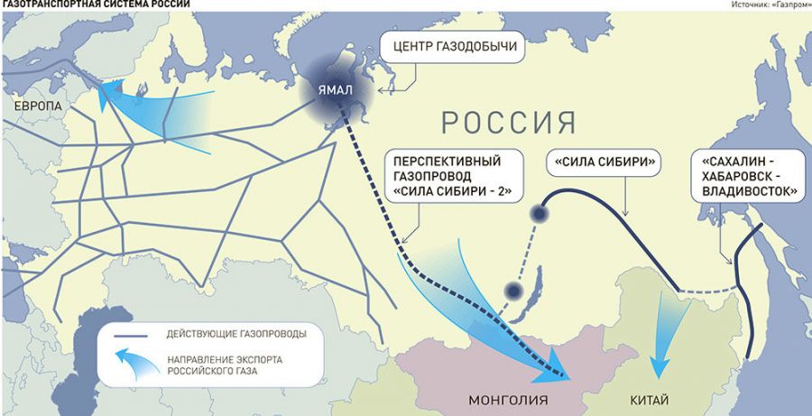 "Газпром" болон Монгол "Союз Восток" хий дамжуулах хоолойн маршрутыг тохиролцжээ