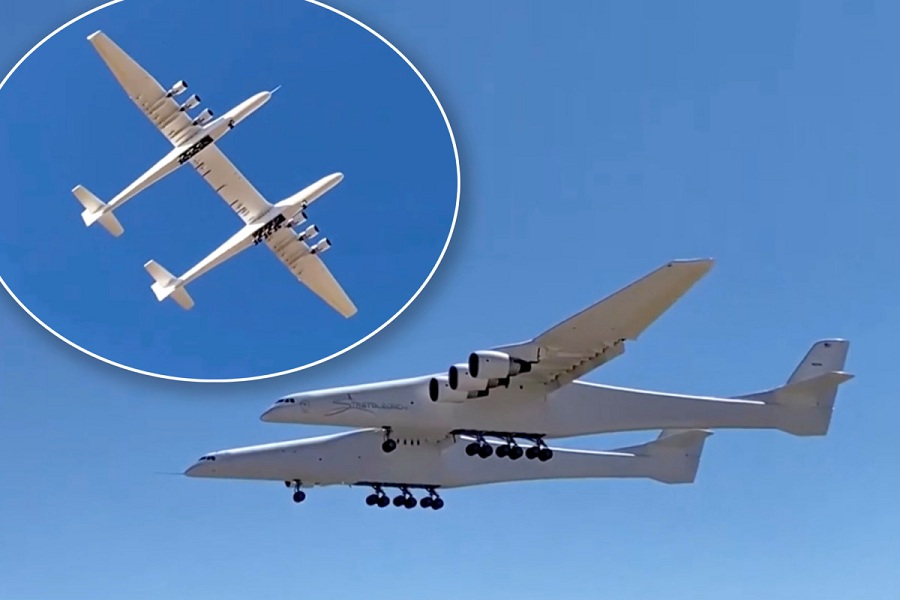 Дэлхийн хамгийн томд тооцогддог “Stratolaunch” нисэх онгоц хоёр дахь нислэгээ хийлээ.