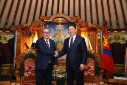 Ерөнхийлөгч У.Хүрэлсүх Беларусийн Элчин сайдыг хүлээн авч уулзлаа.