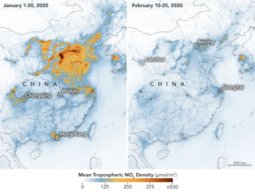 Коронавирус Хятадын агаарын бохирдол буурахад нөлөөлжээ